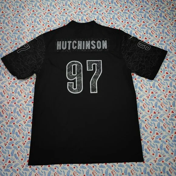 NFL HUTCHINSON black jersey No. 97